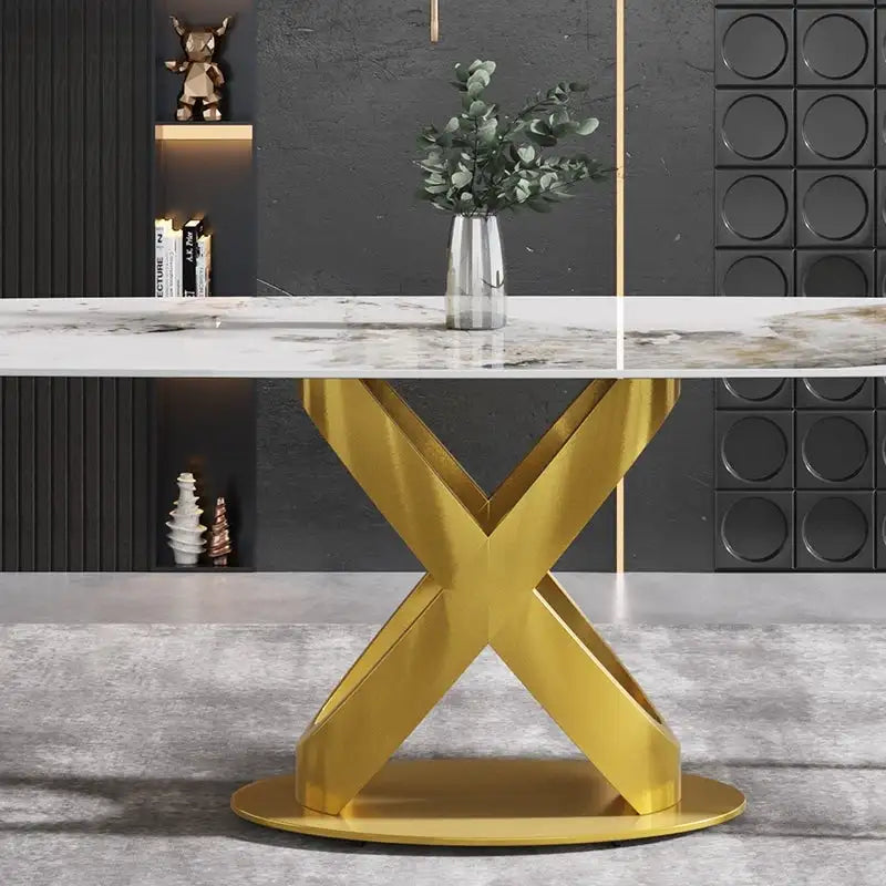 71 Modern Rectangular Sintered Stone Dining Table for 8