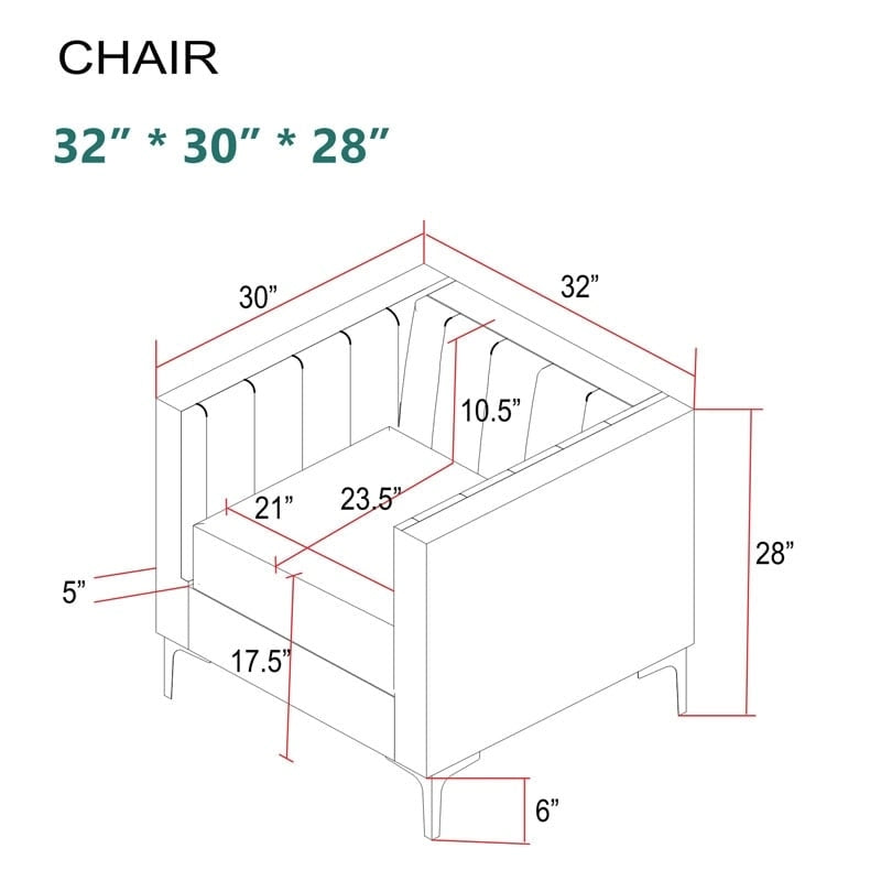 Morden Fort Upholstered Accent Living Room Chair