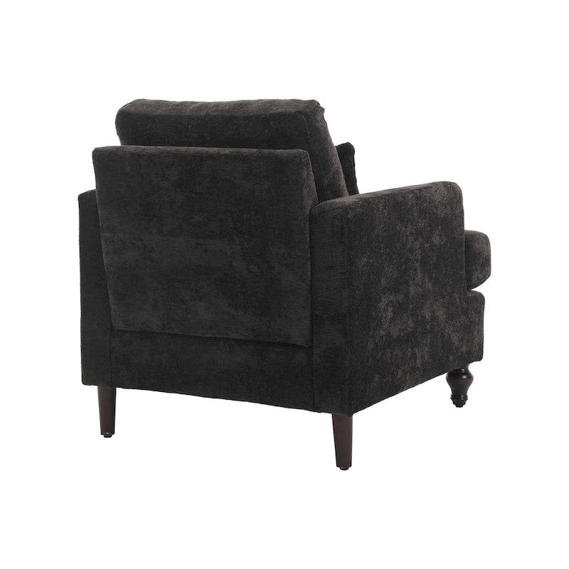 Wood Frame Armchair, Modern Accent Chair Lounge Chair for Living Room