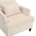 Wood Frame Armchair, Modern Accent Chair Lounge Chair for Living Room