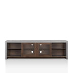 Haylin Contemporary 71-inch Glass Multi-functional Storage TV Console by Furniture of America