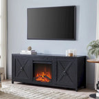 Granger 58 TV Stand with Log Fireplace Insert