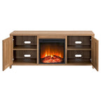 Granger 58 TV Stand with Log Fireplace Insert