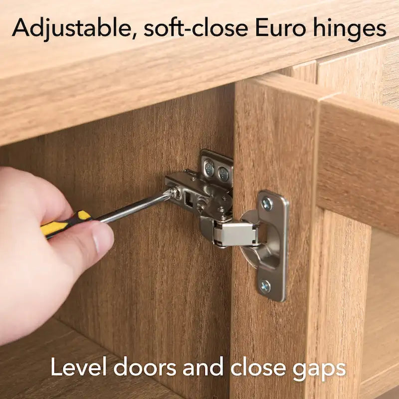 Granger 58 TV Stand with Log Fireplace Insert