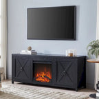Granger 58 TV Stand with Log Fireplace Insert