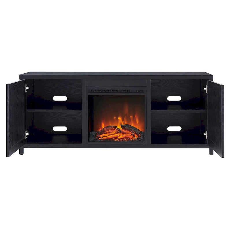 Granger 58 TV Stand with Log Fireplace Insert
