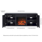 Granger 58 TV Stand with Log Fireplace Insert