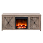 Granger 58 TV Stand with Log Fireplace Insert