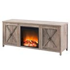Granger 58 TV Stand with Log Fireplace Insert