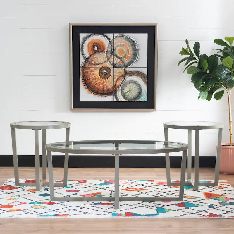 Bowlus 3 Piece Coffee and End Table Set