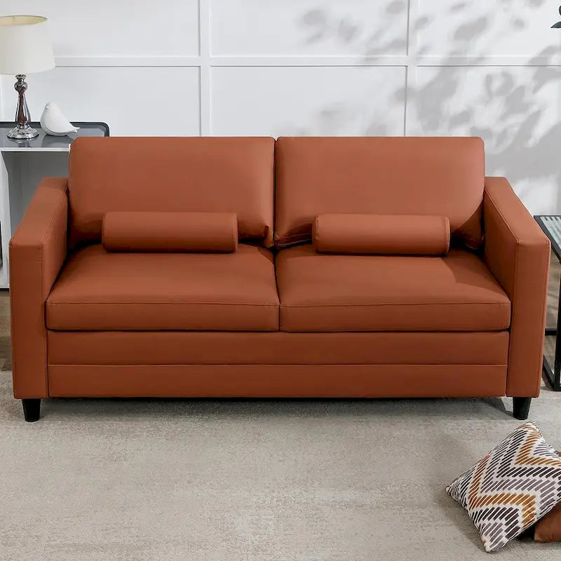 Mixoy Pull Out Sofa Bed,Modern Convertible Sleeper Sofa,2-in-1 Couch Bed with Mattress,Futon Couches