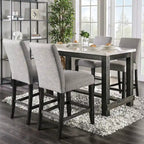 Shap Rustic Solid Wood 5-Piece Counter Height Dining Set by Furniture of America