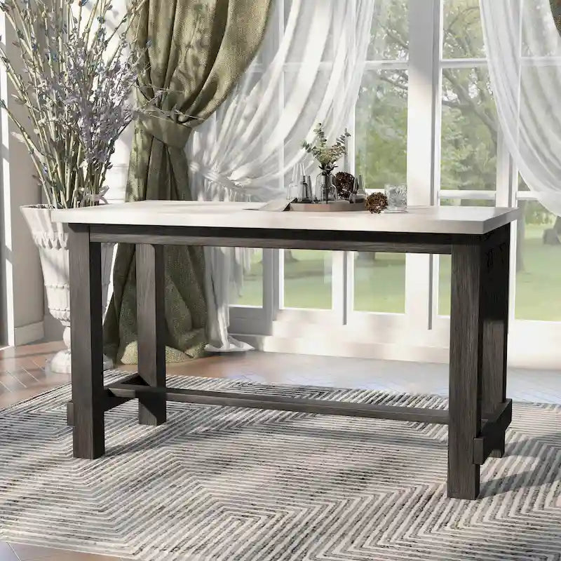 Shap Rustic Solid Wood 5-Piece Counter Height Dining Set by Furniture of America