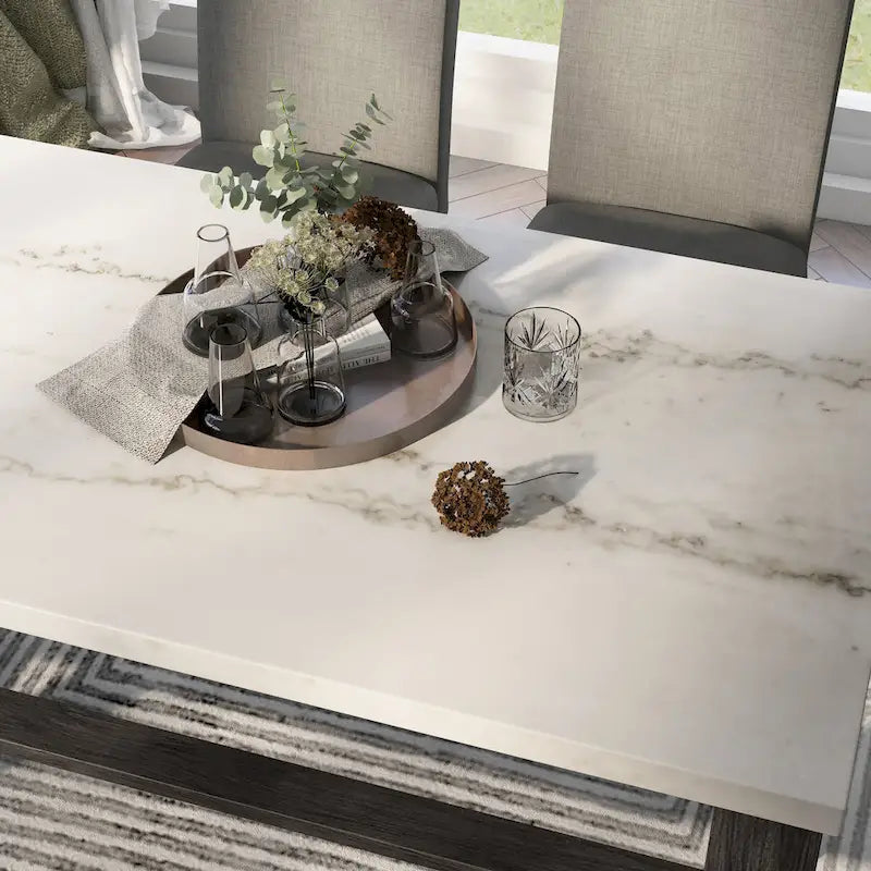 Shap Rustic Solid Wood 5-Piece Counter Height Dining Set by Furniture of America