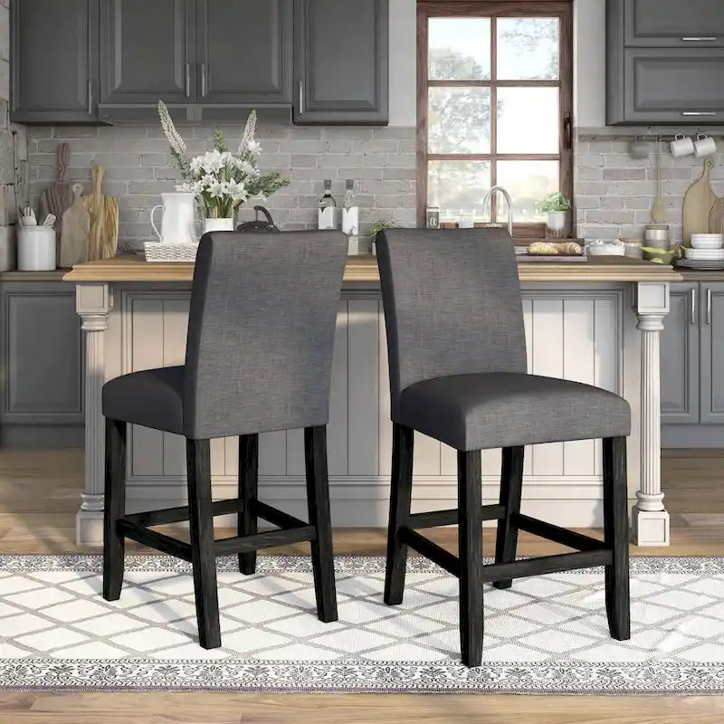 Shap Rustic Solid Wood 5-Piece Counter Height Dining Set by Furniture of America