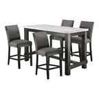 Shap Rustic Solid Wood 5-Piece Counter Height Dining Set by Furniture of America