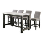 Shap Rustic Solid Wood 5-Piece Counter Height Dining Set by Furniture of America