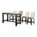 Shap Rustic Solid Wood 5-Piece Counter Height Dining Set by Furniture of America