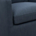 KINWELL 25 Performance Fabric Upholstered Rolling Dining Armchair