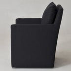 KINWELL 25 Performance Fabric Upholstered Rolling Dining Armchair