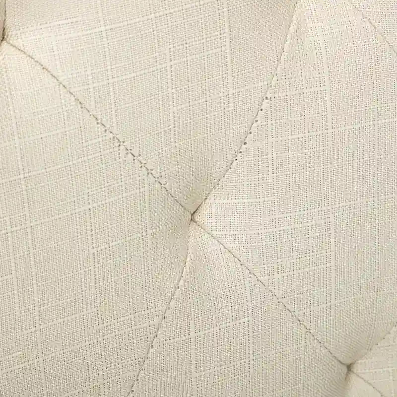 Fabric Upholstery High Back Tufted Parson Dining Chairs and Black Legs Set of 2