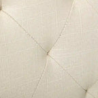 Fabric Upholstery High Back Tufted Parson Dining Chairs and Black Legs Set of 2