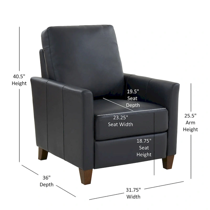 Piper Faux Leather Modern Recliner by Greyson Living