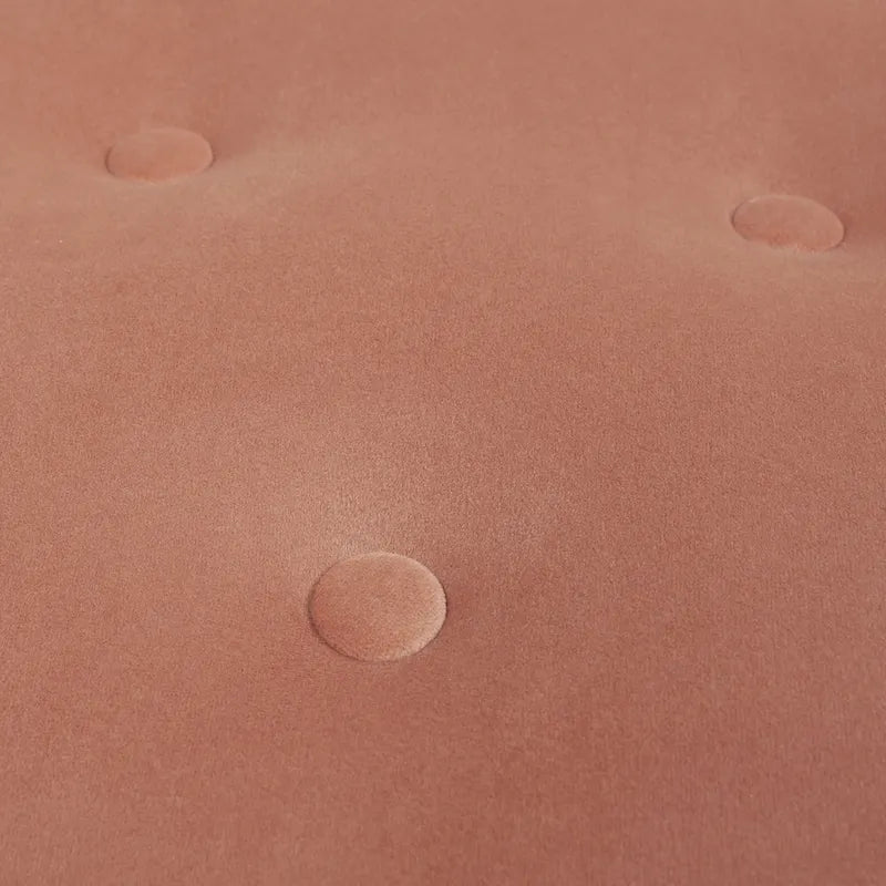 Yaris Upholstered Round Accent Ottoman