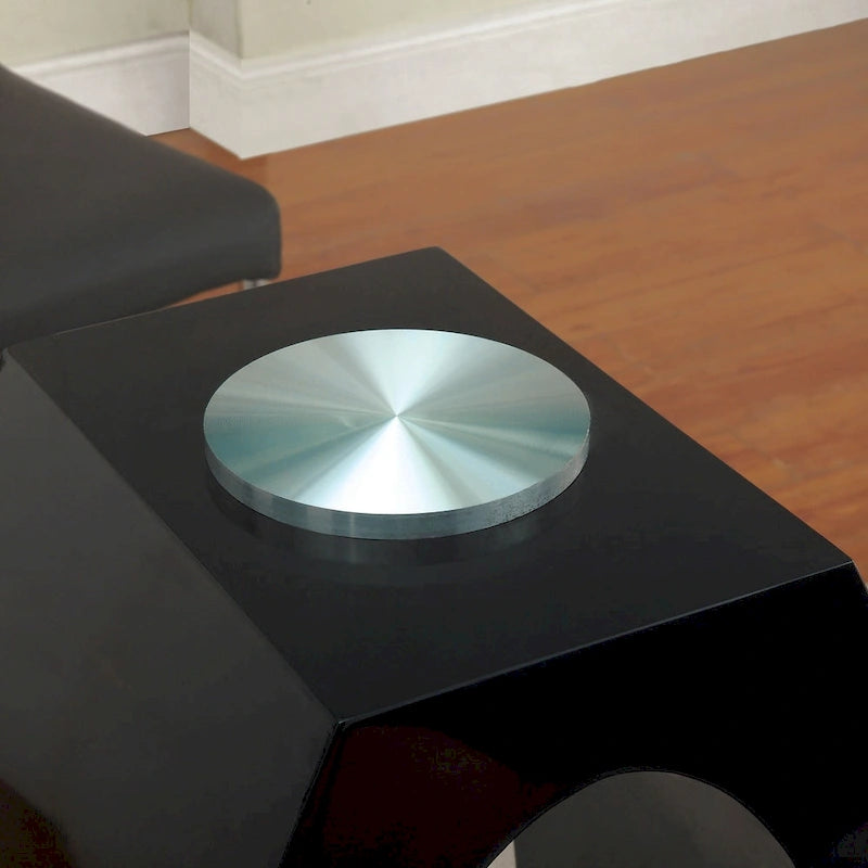 Furniture of America Raji 48-inch High-gloss Round Counter Height Table