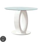 Furniture of America Raji 48-inch High-gloss Round Counter Height Table