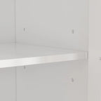 55.1H Buffet Lacquer Sideboard Storage Cabinet Glass Doors Bookcase
