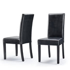 Monsoon Villa Faux Leather Parson Dining Chairs (Set of 2)