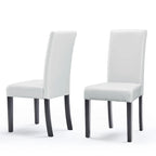 Monsoon Villa Faux Leather Parson Dining Chairs (Set of 2)