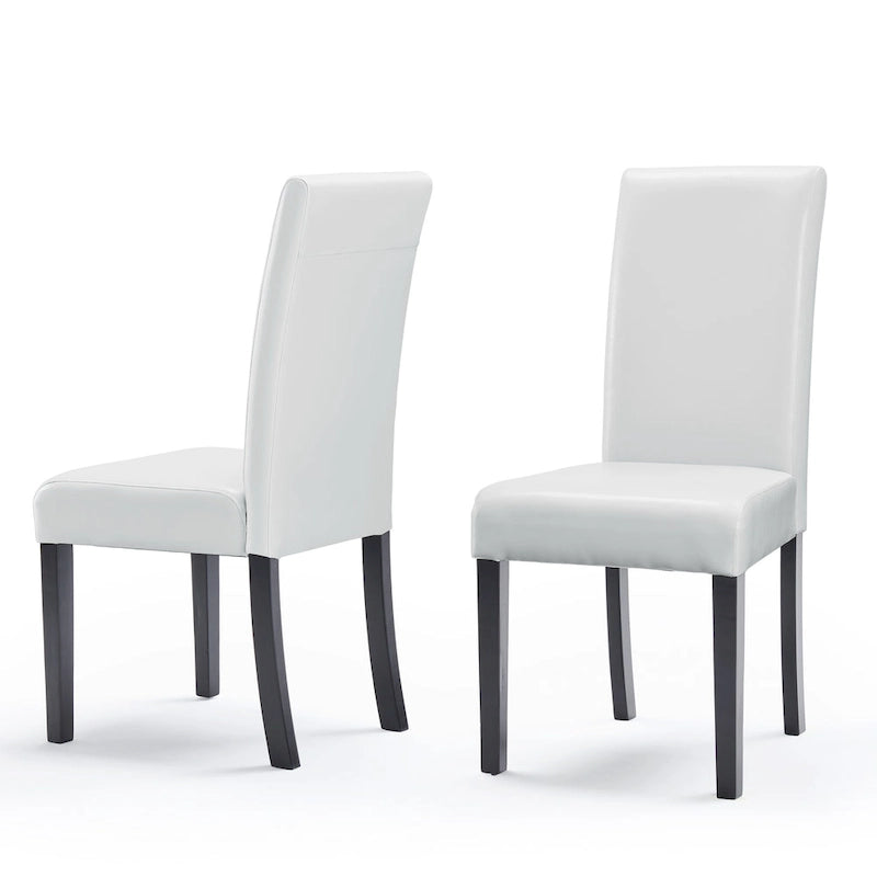 Monsoon Villa Faux Leather Parson Dining Chairs (Set of 2)