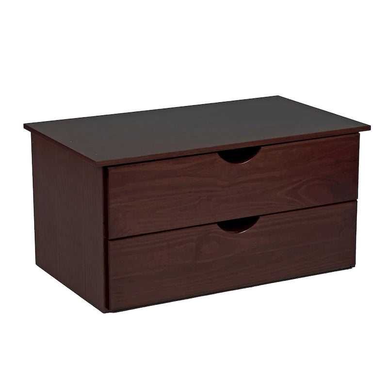 Palace Imports 100% Solid Wood 2-Drawer Internal Chest for Kyle Wardrobe Armoires