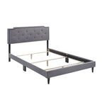 Deb Transitional Tufted Upholstered Panel Bed