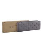Deb Transitional Tufted Upholstered Panel Bed