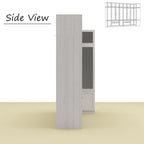 Combo Large Frosted Glass Closet: Versatile Wardrobe Options Armoires