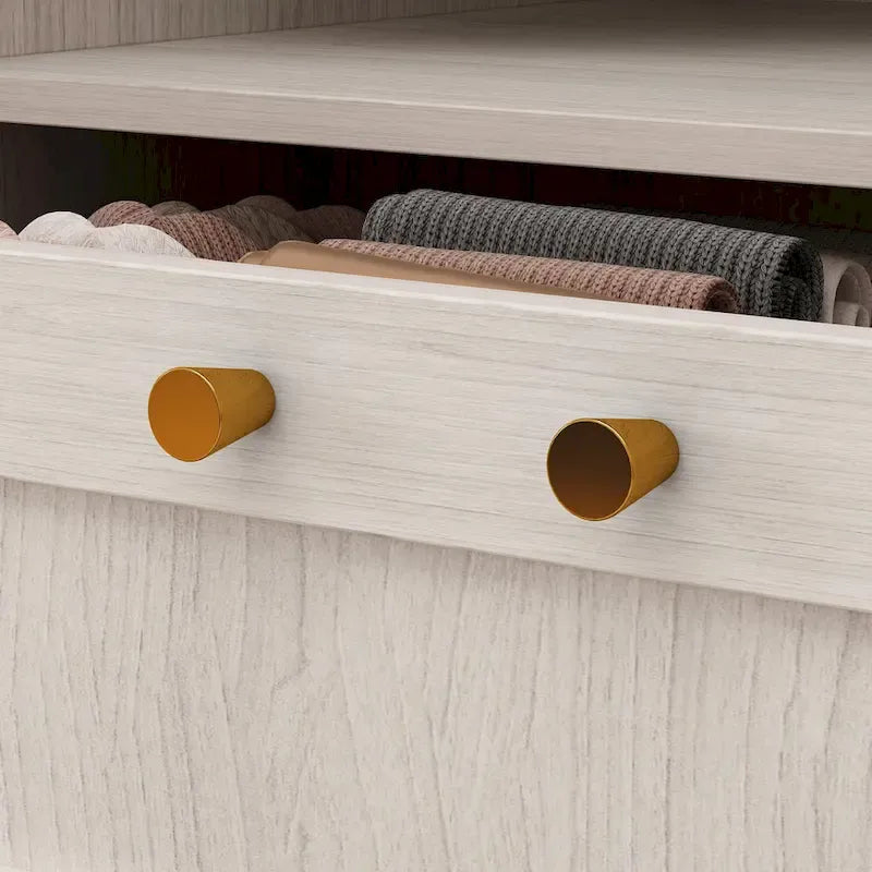 Combo Large Frosted Glass Closet: Versatile Wardrobe Options Armoires