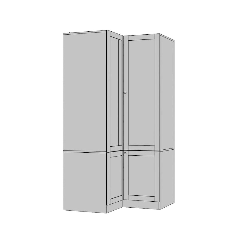 Combo Large Frosted Glass Closet: Versatile Wardrobe Options Armoires