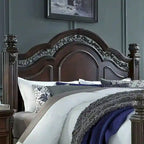 Messina Estates Cognac King Poster Headboard