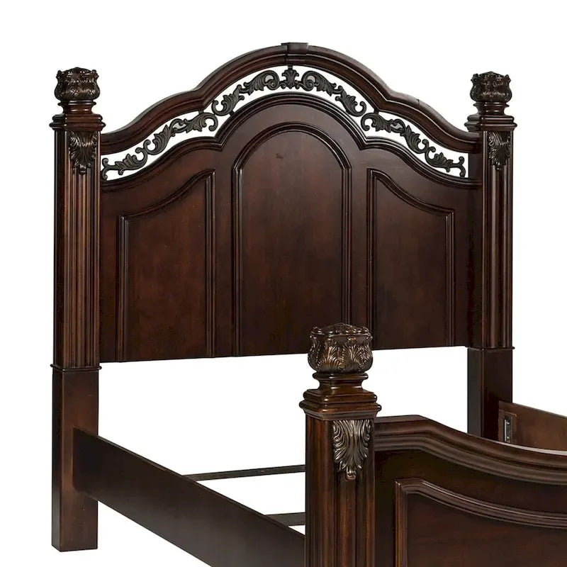 Messina Estates Cognac King Poster Headboard