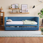 Upholstered Twin Size Daybed with Two Drawers
