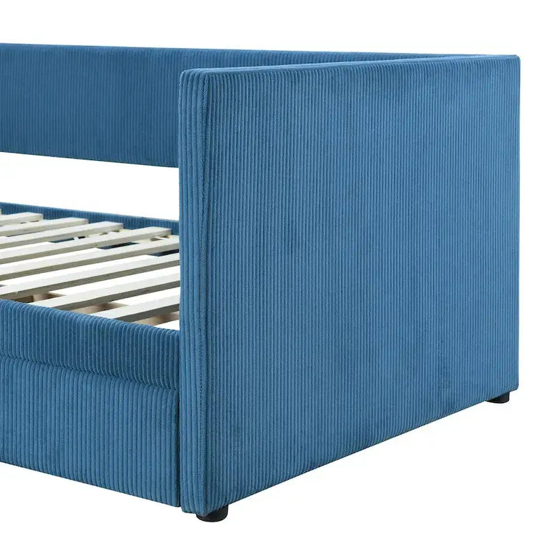 Upholstered Twin Size Daybed with Two Drawers