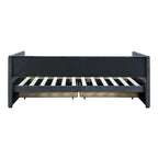 Upholstered Twin Size Daybed with Two Drawers