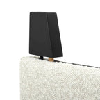 Bridgevine Home Tall White Boucle Panel Headboard Upholstered Platform Bed