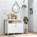 HOMCOM Sideboard Buffet Server Table with 2 Doors, Kitchen Storage Cabinet with Adjustable Shelves for Kitchen and Dining Room