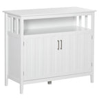 HOMCOM Sideboard Buffet Server Table with 2 Doors, Kitchen Storage Cabinet with Adjustable Shelves for Kitchen and Dining Room