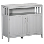 HOMCOM Sideboard Buffet Server Table with 2 Doors, Kitchen Storage Cabinet with Adjustable Shelves for Kitchen and Dining Room