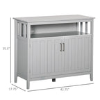 HOMCOM Sideboard Buffet Server Table with 2 Doors, Kitchen Storage Cabinet with Adjustable Shelves for Kitchen and Dining Room